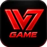 IV7 Game logo with red neon IV7 text on a black background